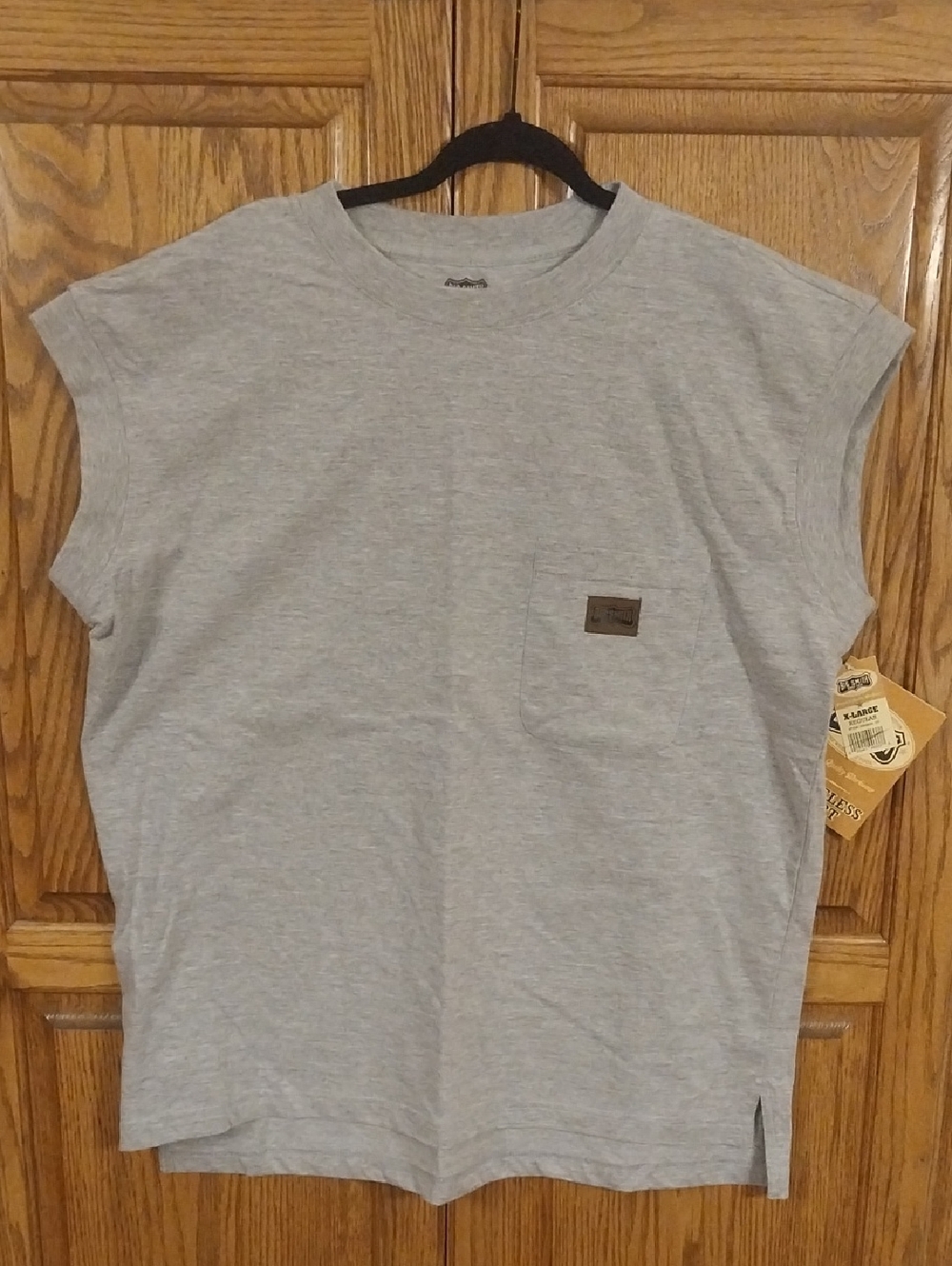 Big Smith NWT Men's Sleeveless Chest Pocket T-Shirt Tank Top Size X-Large Black